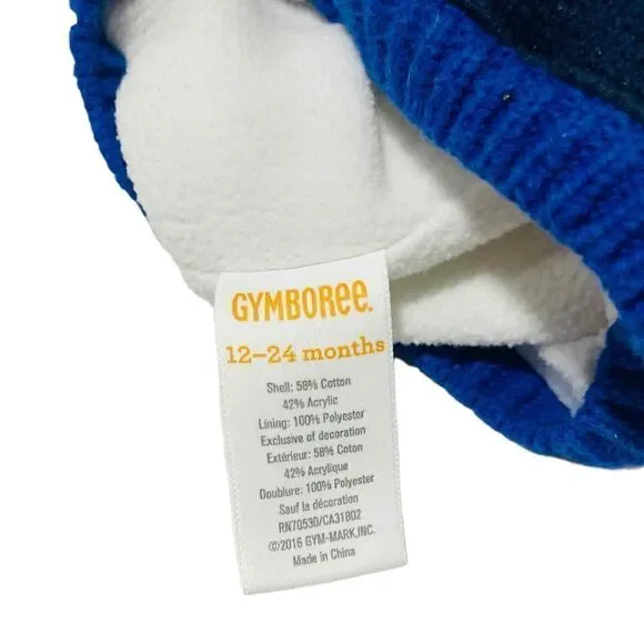 Gymboree Toddler Warm Bear Hat w/ Pom Poms Size 12-24 Months - Picture 4 of 8